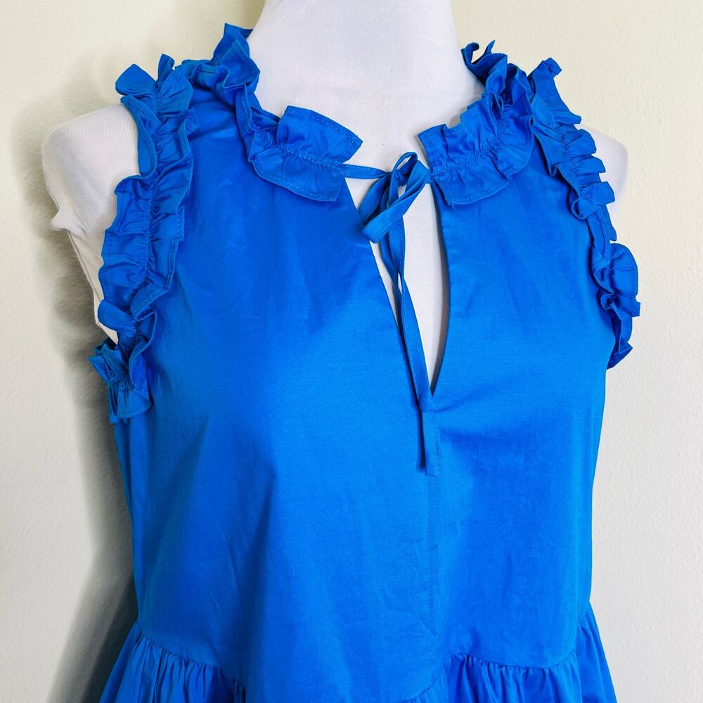 Maggy London Royal Blue Ruffle Midi Dress - Picture 7 of 11